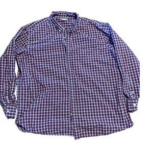 Sonoma Life Style Mens XXL Button Up Shirt Long Sleeve Plaid Pattern‎ Casual